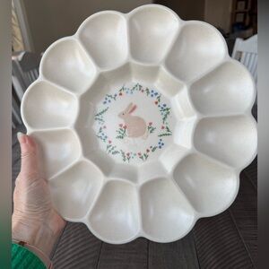 Easter Bunny Egg Tray - Deviled Egg Bunny Platter